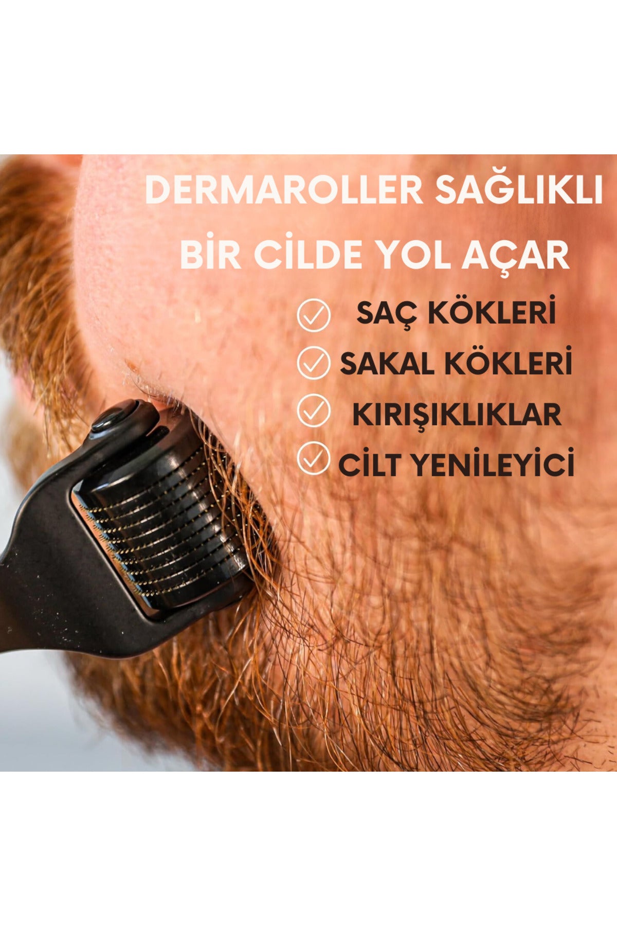 540 İğneli Titanyum Uçlu 0.75 mm Seyrek Saç ve Yüz Bakım Dermarolleri
