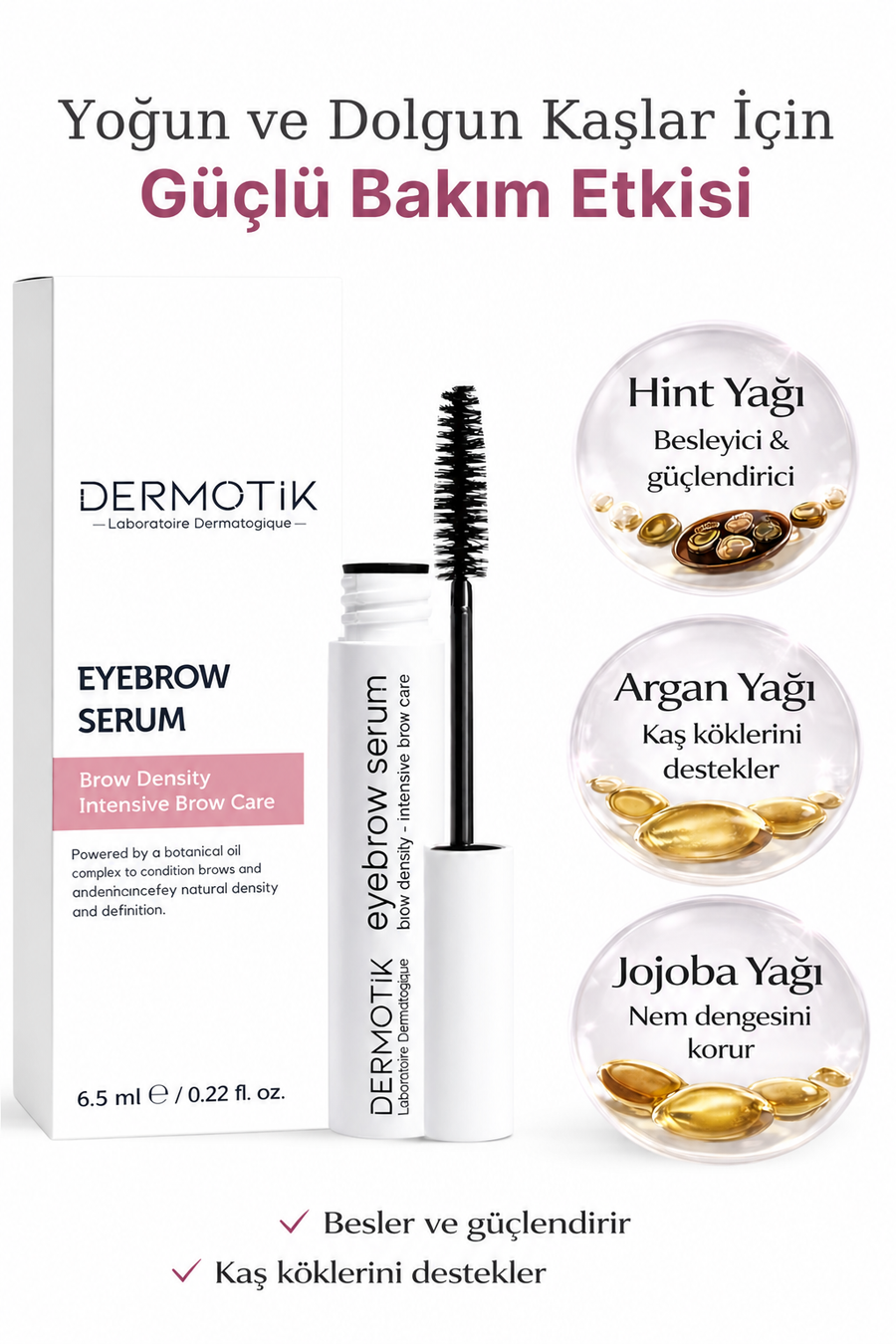 Kaş Serumu – Kaş Güçlendirici Dolgunlaştırıcı Bakım Serumu 6.5ml