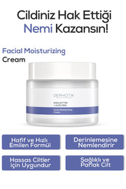 Kuru Ciltler İçin Su Bazlı Yüz Nemlendirici Kremi Shea Butter + Aloe Vera - ürün detayı
