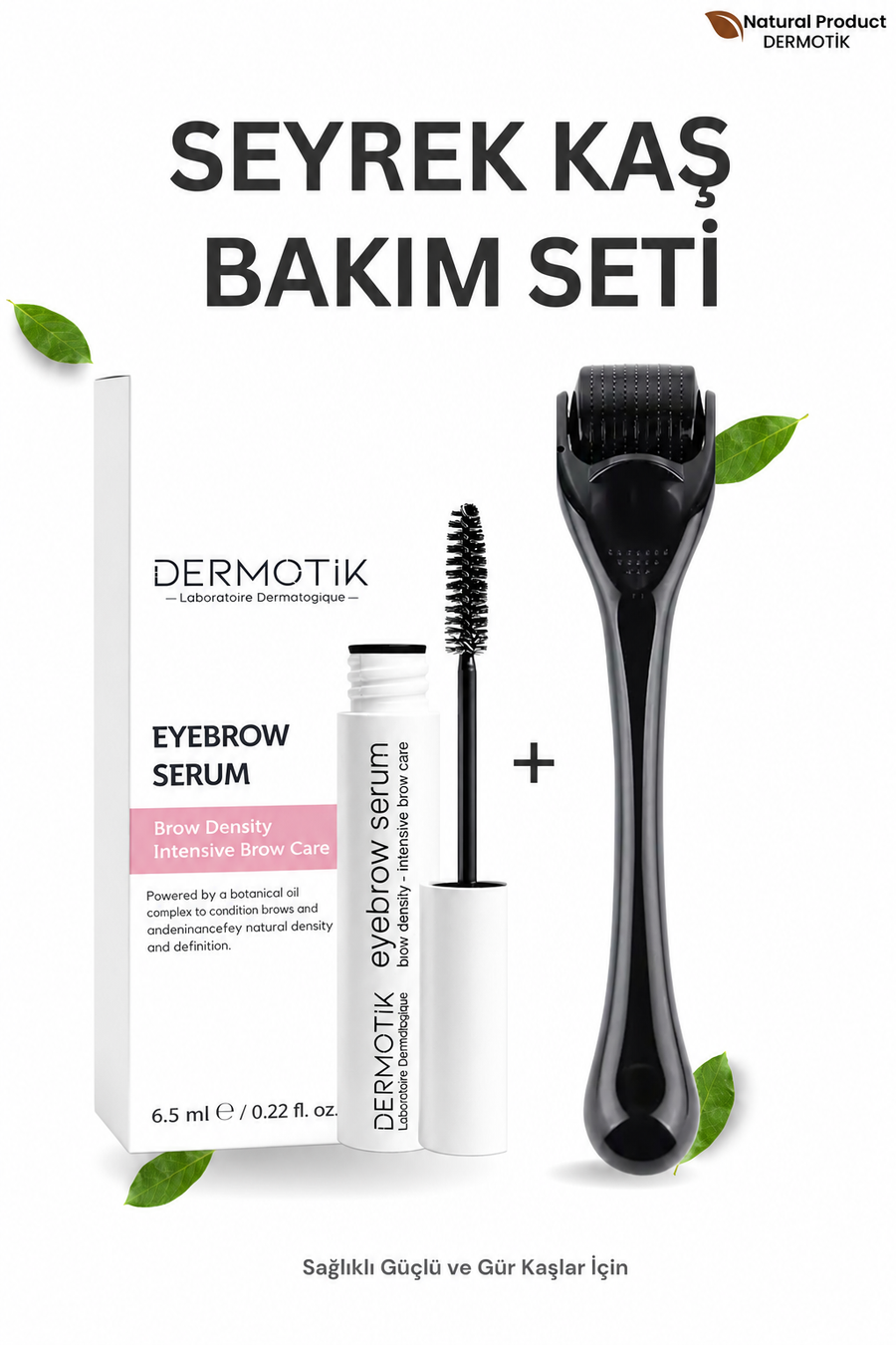 Seyrek Kaş Bakım Seti – Dermaroller ve Kaş Serumu Dolgunlaştırıcı 6.5ml