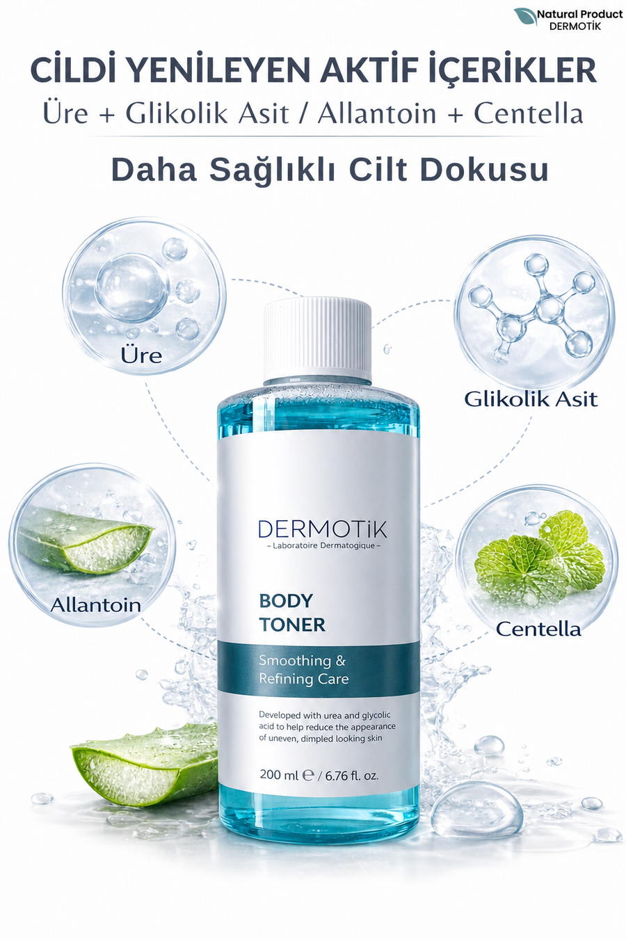 Vücut Toniği 200 ml – Sıkılaştırıcı ve Canlandırıcı Selülit Karşıtı Tonik