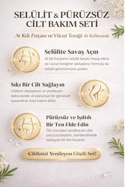 At Kılı Fırçası & Selülit Karşıtı Vücut Toniği Seti