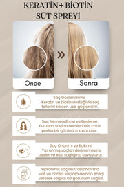 Keratin + Biotin Saç Güçlendirici & Onarıcı Süt Spreyi 200ml