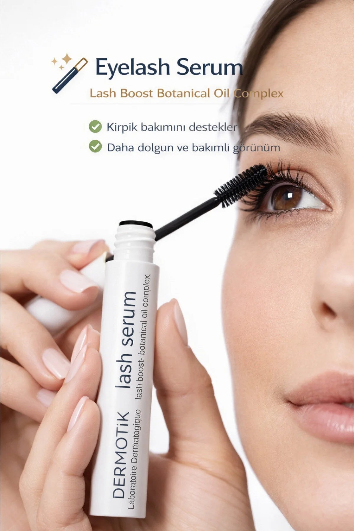 Kirpik Uzatıcı & Güçlendirici Serum – Bitkisel Bakım Formülü