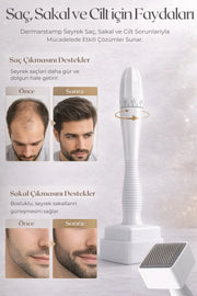Ayarlanabilir Dermastamp Titanyum Uçlu 0.25-3mm & Dezenfektan Seti