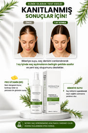 Dermaroller Seyrek Saç Sakal Seti Biberiye Suyu & Keratin Sütü Premium Bakım Seti