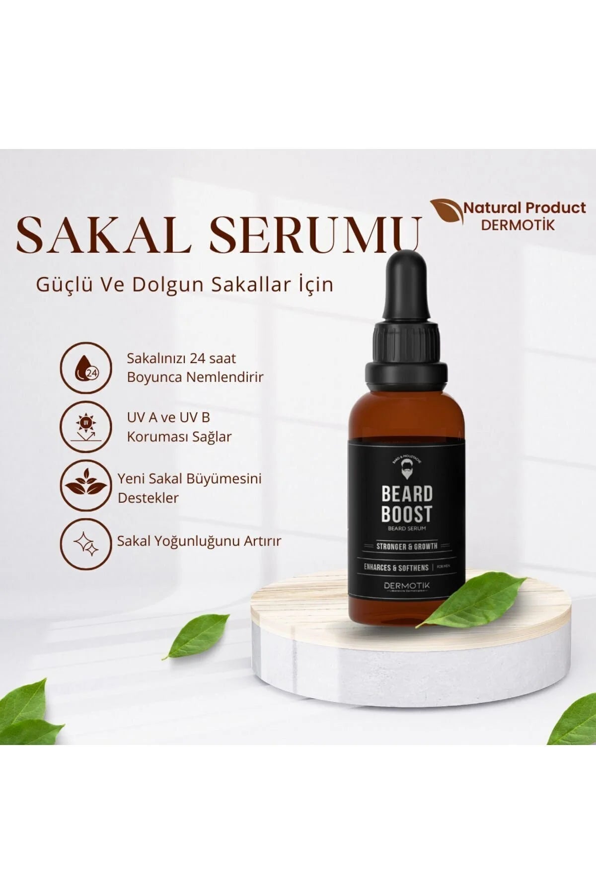 Seyrek Saç Ve Sakal İçin Dolgunlaştırıcı Bakım Serum – 10 Farklı Yağ İçeren Özel Formül 30 ml